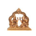 Pure Brass Ganesha Lakshmi Combined Idol - Divine Prosperity Murti | Jaipurio